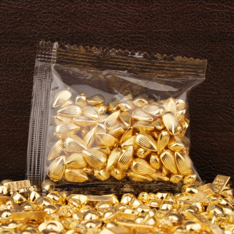 Graines de tournesol en plastique colorées, 100 par paquet