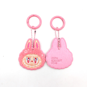 YYXカスタムアニメキーチェーンかわいい刺繍ブーブーペンダントテリー布キータグ (OEM/ODM、無料サンプル) - Product Image 2