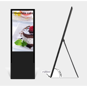 Supporto da pavimento portatile 32 pollici LED LCD Poster Digital Signage Board con rete WIFI Android funzione OS - Product Image 5
