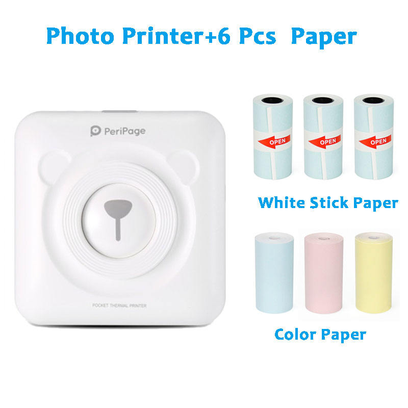 Blanc et 6 Pcs Papier