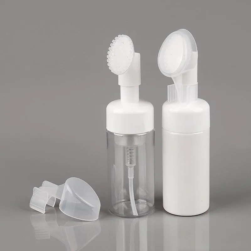 Botol Foamer Gelembung Toner Semprot Plastik 100Ml dengan Sikat Pembersih