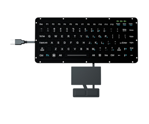 Teclado portátil de silicona resistente IP65 con teclado con retroiluminación táctil - Product Image 1