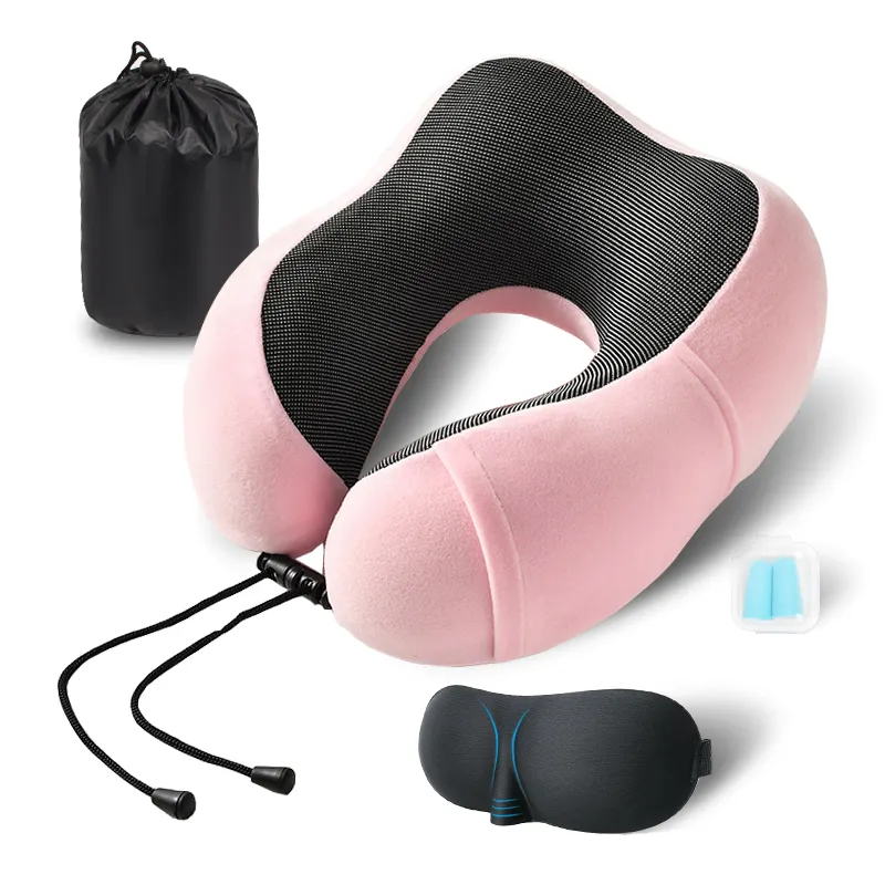 Solid Cervical Memory Foam Travel U Shape Massage Neck Pillow