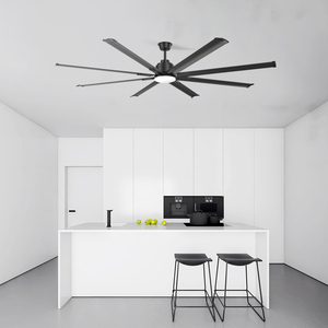 Büyük açık alan tavanı Fan 84 inç 8 bıçak yüksek kalite basit Modern tavan fanı ışık ve uzaktan kumanda ile - Product Image 3