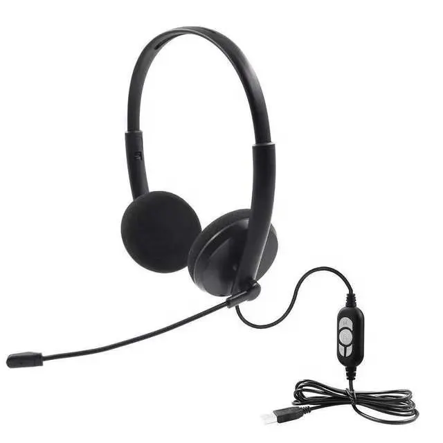 LS-G34 Simple Best Seller USB Gaming Headphone PC Gaming Computer Headset with Rotatable Mic