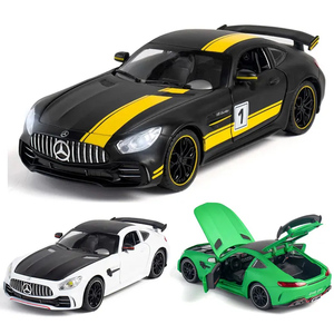 1/24 GTR Die-cast otomobil araç model simülasyon ses ve ışık ile geri alaşım araba çekin - Product Image 3