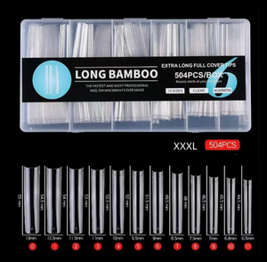 504 adet yarım kapak konik kare İpuçları rekabetçi fiyat Nail İpuçları ekstra uzun XXXL kare hiçbir C eğrisi temizle Nail İpuçları - Product Image 1