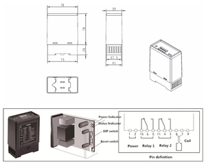 Detector de bucle de vehículo de un solo canal inductivo de tráfico para sistema de Control de acceso de vehículos para estacionamiento de barreras de pluma - Product Image 4