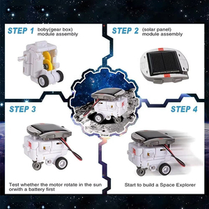 DIY Solar Power <span class=keywords><strong>Science</strong></span> Kit Pädagogisches Roboters pielzeug 6 <span class=keywords><strong>in</strong></span> 1 DIY Robotics STEM Wissenschaft experiment Solar roboter Spielzeug für Kinder
