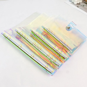 A5 6-ring binder abbagliante colore arcobaleno copertina riutilizzabile notebook con chiusura a bottone per pagine planner ad anello rilegate - Product Image 2