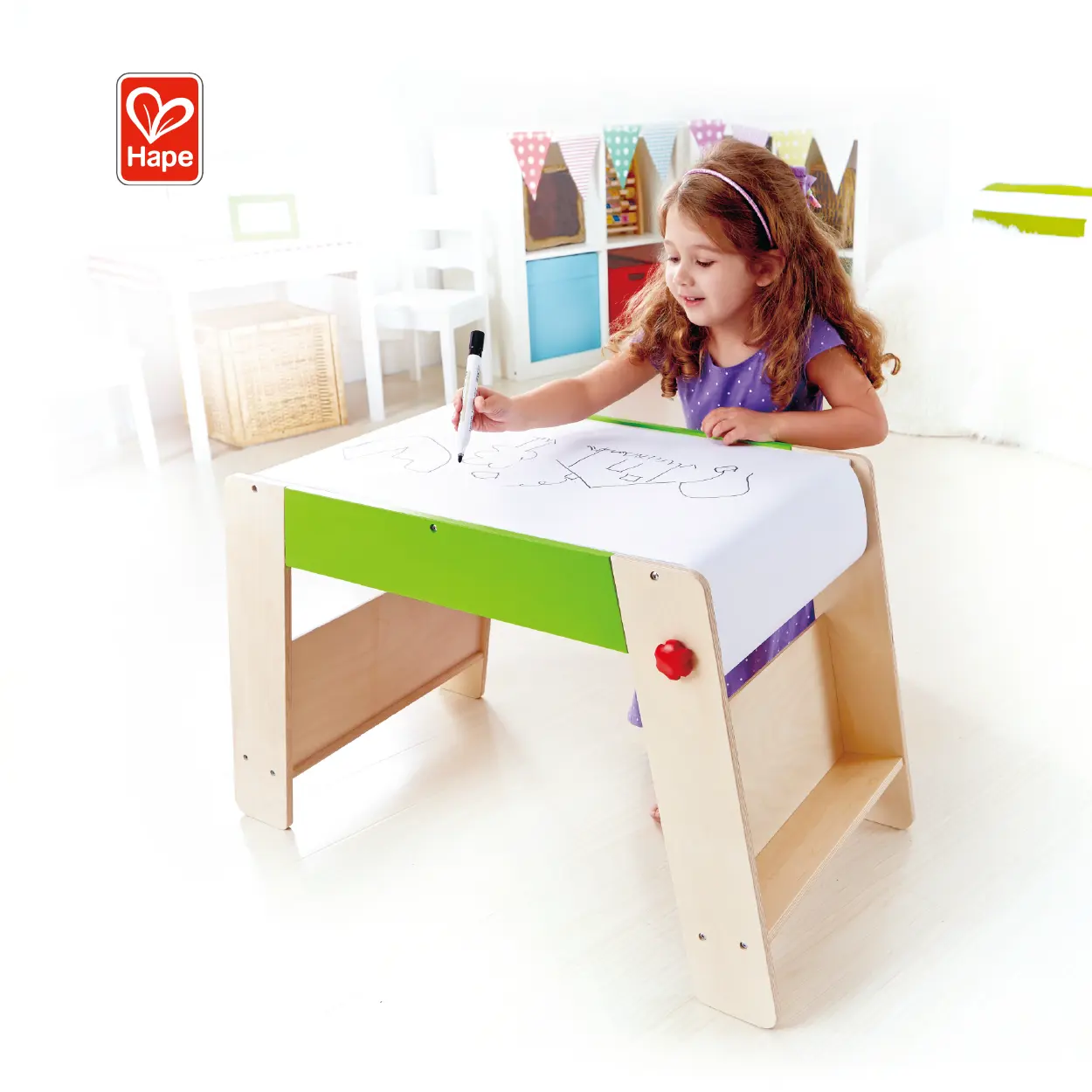 Nuophack — Station de jeu et tabouret, jouet en bois pour enfants de 3 ans