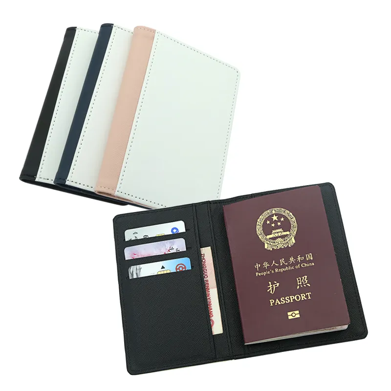 Neue Sublimation leere PU Leder Passport Buch Cover Case; Sublimation Pass Inhaber, Sublimation Pass hülle