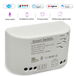 F0202 Zigbee interruttore modulo 1CH AC/DC 7-32V Smart Switch funziona con Zigbee Bridge controllo vocale Alexa - Product Image 4