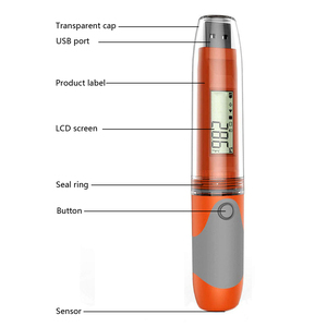 Registrador de datos de temperatura y humedad USB estilo bolígrafo con Sensor NTC para medicina, industria alimentaria, Material ABS - Product Image 2