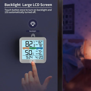 Large Display Household <strong>Thermometer</strong> and Hygrometer <strong>with</strong> 24-hour <strong>Memory</strong> <strong>Function</strong> - Product Image 4