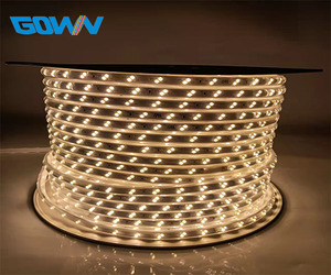 AC220V 96LEDs/M กันน้ำพร้อมปลั๊กไฟ50M หรือ100M ต่อม้วน SMD2835แถบไฟ LED - Product Image 1