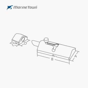 Морской крепежный шарнирный болт, Противоугонный замок, дверная защелка, подпружиненный раздвижной болт - Product Image 4