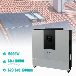 Popular inversor de energía solar de 5kw con MPPT incorporado 110V/220V Salida de CA monofásica Hasta 3 unidades máquinas paralelas - Product Image 3