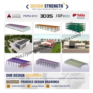 1000 mét vuông đúc sẵn sẵn Kết cấu thép xây dựng nhà kho - Product Image 5