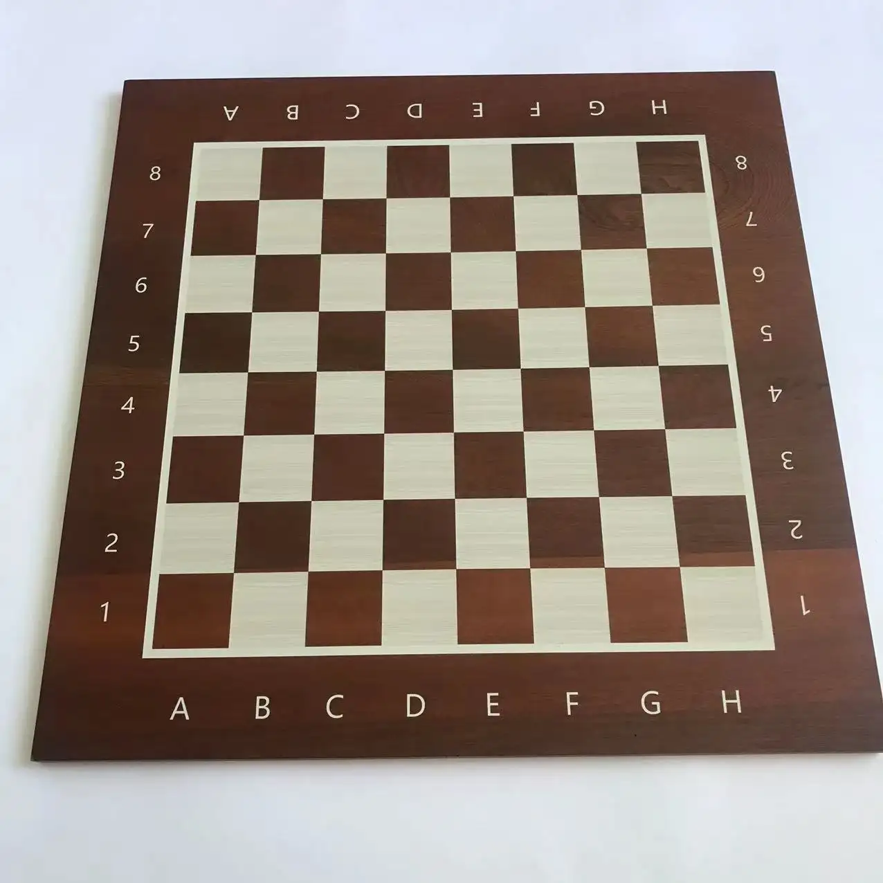 Luxury Wooden Chess Board Only Big Size 21"x 21" Large Chess Game Board High Quality with Printing Rules