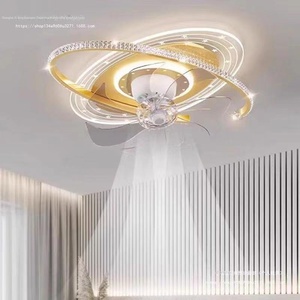 Moderno Projetado Silencioso Inteligente LED Ventilador de Teto Freqüência Variável Controle Remoto Shaking Head Feature para Quarto das Crianças Casa