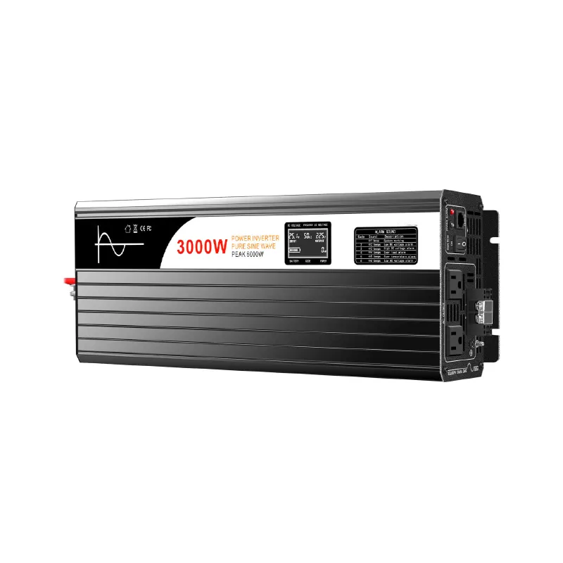 OEM Pure Sine Wave Power Inverter 3000W DC 12v 24v to AC 220v 230v 240v Power Converter For Home Use