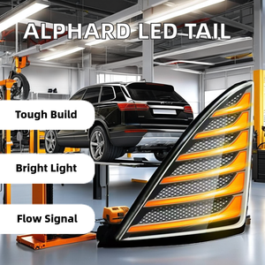 ไฟ LED สำหรับ Toyota ALPHARD 2007-2013ไฟท้ายรถดัดแปลงสัญญาณไฟเลี้ยวใหม่ไฟสีฟ้าไฟ LED สีแดง12V - Product Image 3