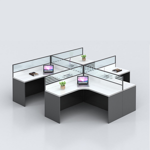 2 Person Office Workstation <strong>Computer</strong> Work Station Modern Ceo Executive l Shaped Furniture Luxury Desks for Room <strong>Table</strong> Design - Product Image 6