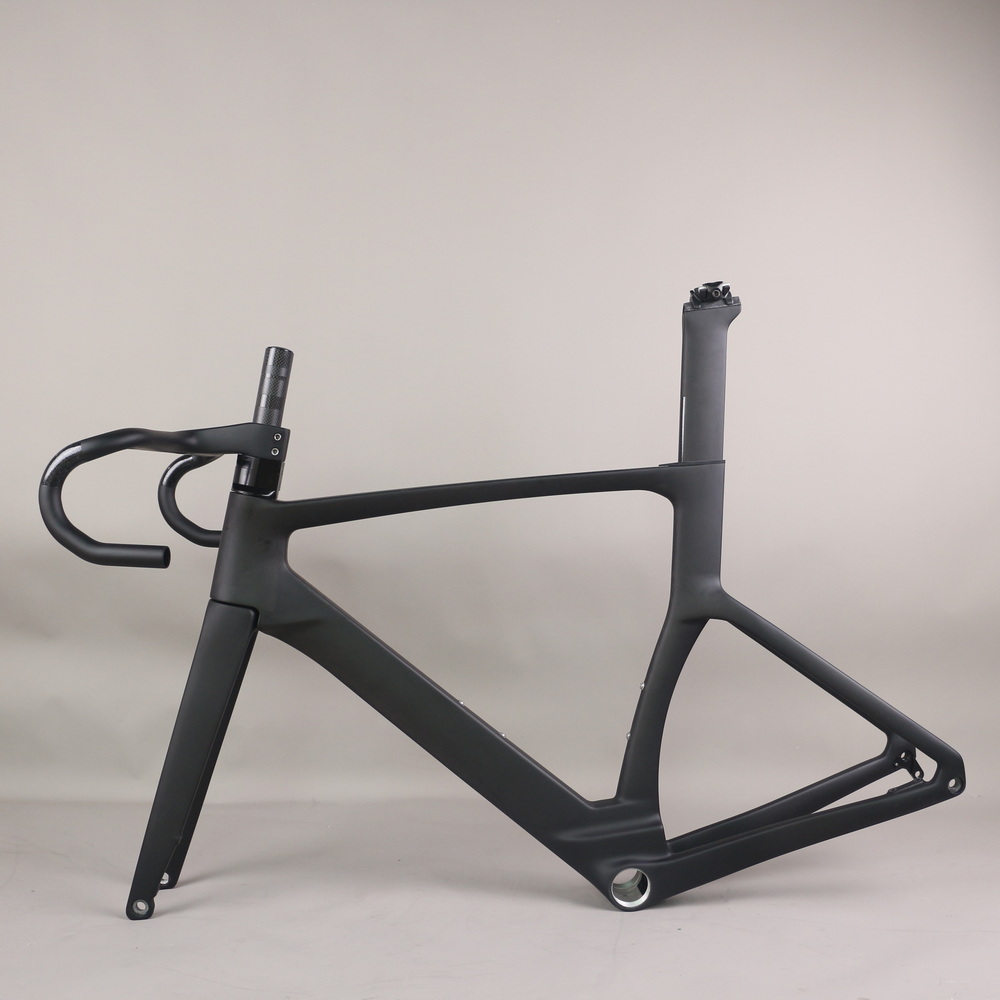 Aero Road Bike Frame TT-X38 T47 Thread Racing Bicycle Full Hidden Cable Available Size 47/49/52/54/56/58cm