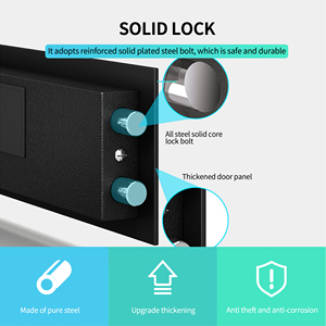 Dijital anahtar saklama kilidi kutusu üst açılış kolay açık otomatik otel güvenlik kasası - Product Image 6