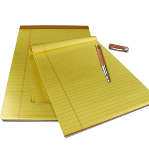 Impresión personalizada, Letra de signo de regla ancha, Escritura Legal perforada, A4 Bloc de notas, Blocs de notas con logotipo impreso - Product Image 1