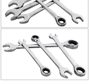 两用快速棘轮扳手套装双头梅花开口公制汽车修理五金工具 - Product Image 6