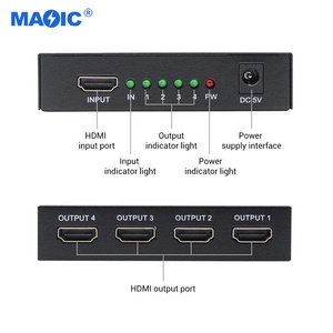 Otros equipos de audio y video 4K 4 Way HDMI Splitter 1x4 HDMI Splitter 1 en 4 salidas para HDTV - Product Image 4