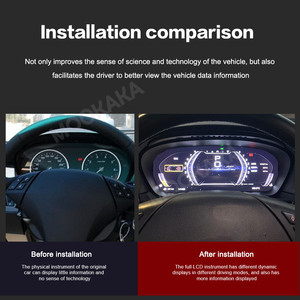 MOOKAKA 12.3&quot; Digital Cluster for <strong>BMW</strong> 5 Series GT-<strong>F07</strong> 2009-2016 5 Series F10F11F18 2010-2017 LCD Dashboard Cockpit Speedmeters - Product Image 4