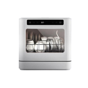 Lavavajillas portátil Estándar de EE. UU. 800W Lavavajillas de encimera con tanque de agua incorporado de 6L con 4 programas 360 ° Dual Spray para el hogar - Product Image 1