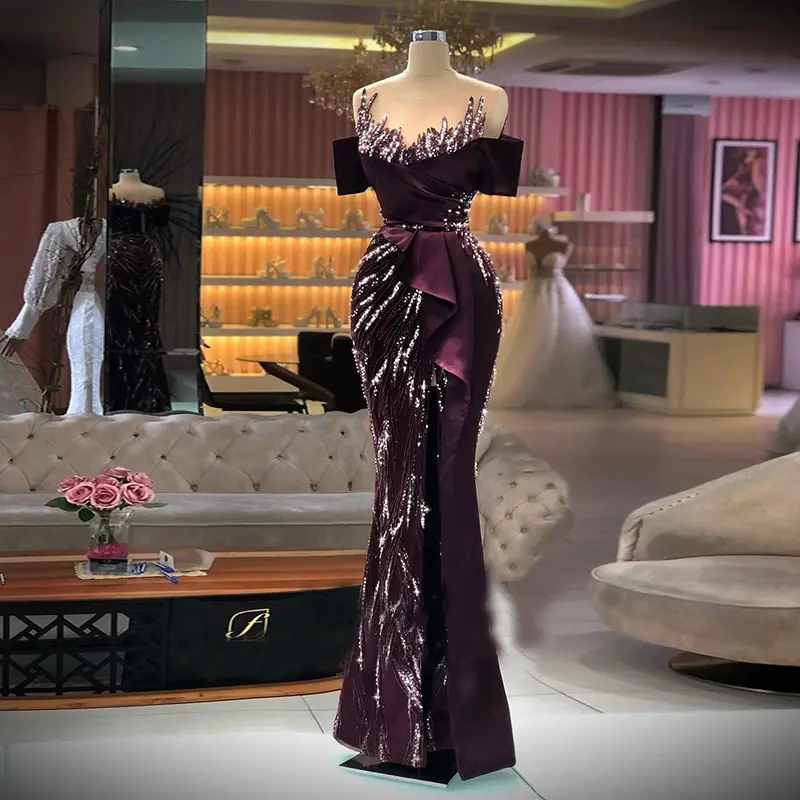 Lscz194 abiti da sera Dubai a sirena di lusso per le donne abiti da cerimonia lunghi eleganti arabi per la festa degli ospiti di nozze