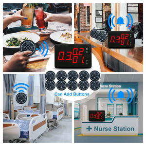 Großhandel 10-Tasten Drahtloses Restaurant-Pager-<span class=keywords><strong>System</strong></span>, Wiederaufladbares LCD-<span class=keywords><strong>Display</strong></span> für Hotel-Café-Rufsystem, OEM/ODM-Lieferant - Product Image 3