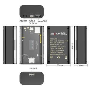 Router MIFI 4G CPE kecepatan tinggi, baterai Dual Band 150Mbps 2.4Ghz 5.8Ghz 4400mAh dengan fungsi Firewall - Product Image 4