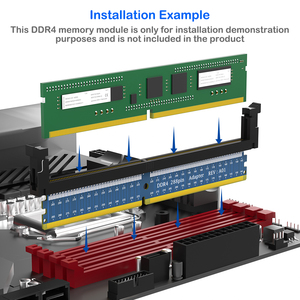 <strong>Desktop</strong> DDR4 288 Pin <strong>Ram</strong> Adapter <strong>DDR</strong> 4 <strong>Memory</strong> Module for Test Protection Card Short Fixed Buckle <strong>RAM</strong> protection Accessories - Product Image 4