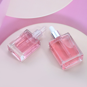 S Moon Flat Square <strong>Rectangle</strong> 15ml <strong>30ml</strong> 50ml 100ml Glass Dropper <strong>Bottles</strong> with clear Collar for Serum Essential Oil - Product Image 3