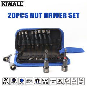 Magnetic Impact Nut Driver Bit <strong>Set</strong> <strong>20</strong> PCs, 1/4 Shank NUT Driver Setter Bit