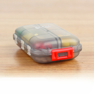 Xách tay rõ ràng hình chữ nhật PP nhựa du lịch Pill hộp lưu trữ Organizer mini 7 ngăn Pill y học trường hợp - Product Image 5