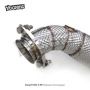 ท่อต่อส่วนหัวสำหรับท่อไอเสีย Ford Raptor F150 3.5T 100/200/300/400ท่อด้านหน้ามีตัวเร่งปฏิกิริยา