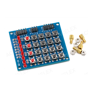 Tastiera a matrice 4x4 modulo Array 16 pulsanti chiave 8LED accessori Kit per 4*4 Tasten per schede di formazione - Product Image 1