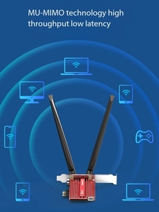 COMFAST WiFi7 Gigabit Tri-band interfaccia PCIE integrata BE200 Bluetooth 5.4 ricevitore <span class=keywords><strong>Wifi</strong></span> due <span class=keywords><strong>in</strong></span> uno