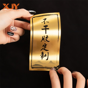 XJY UV and Waterproof Round Permanent <strong>Decals</strong> with Custom Printed Own Design Break Slit Pvc Sticker with Custom logo - Product Image 2