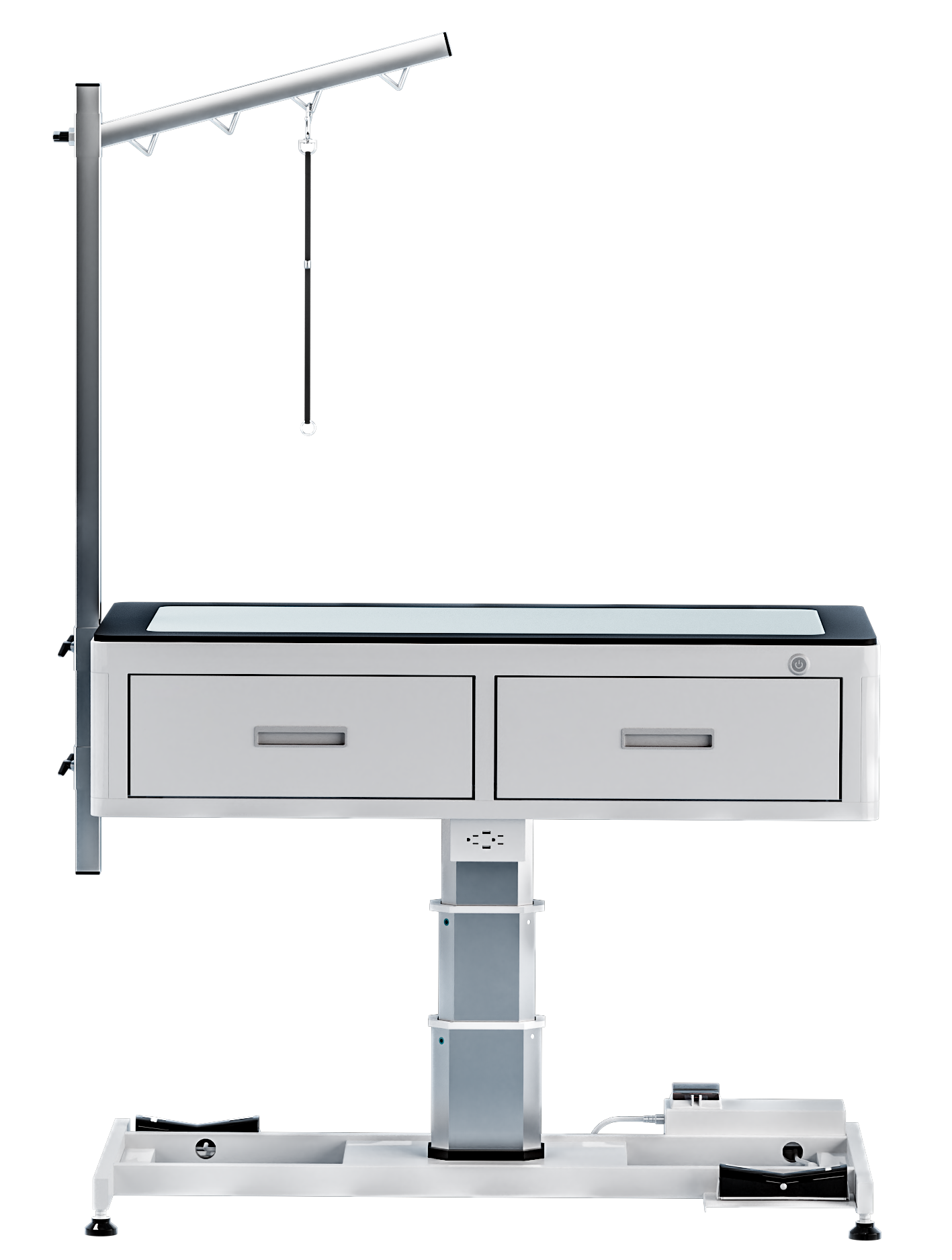 Tipo de columna LED Mesa DE ASEO ajustable con cajones
