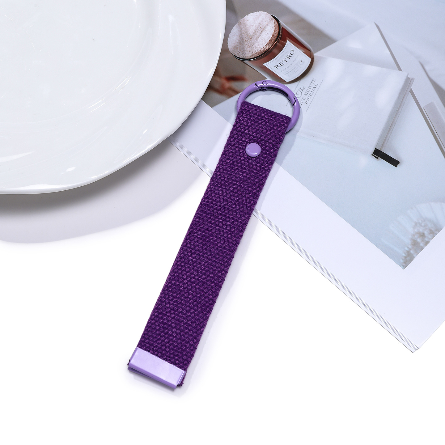 Corde F9 violet foncé avec boucle violette