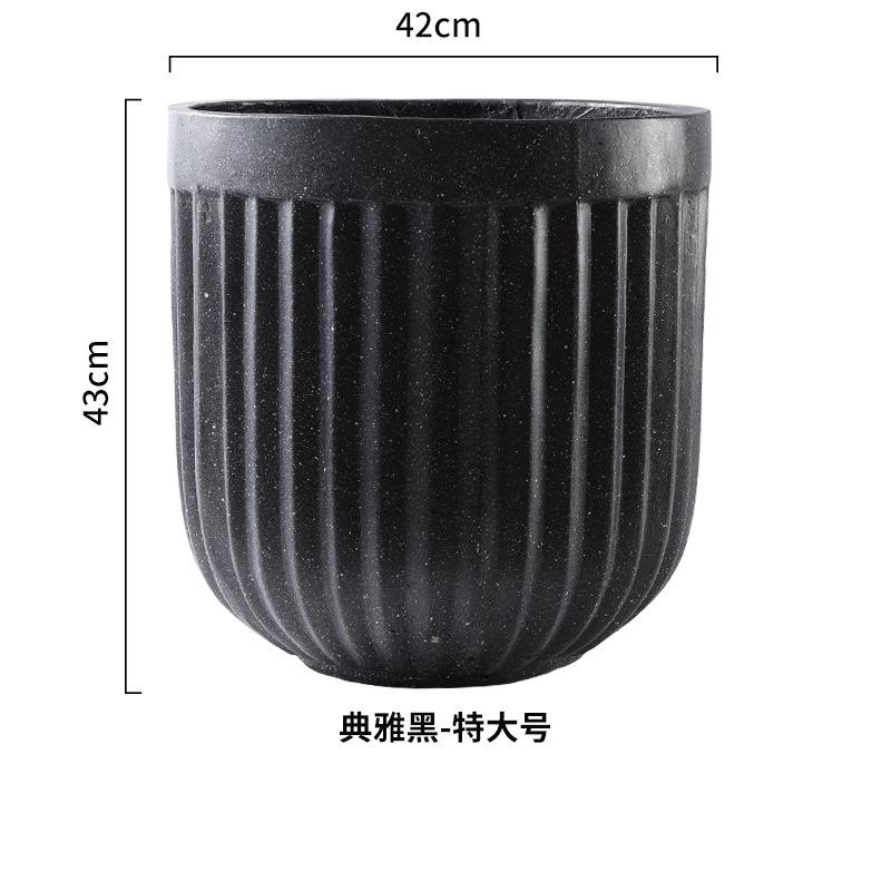 Verticale elegante nero extra large 42 cm - senza vassoio