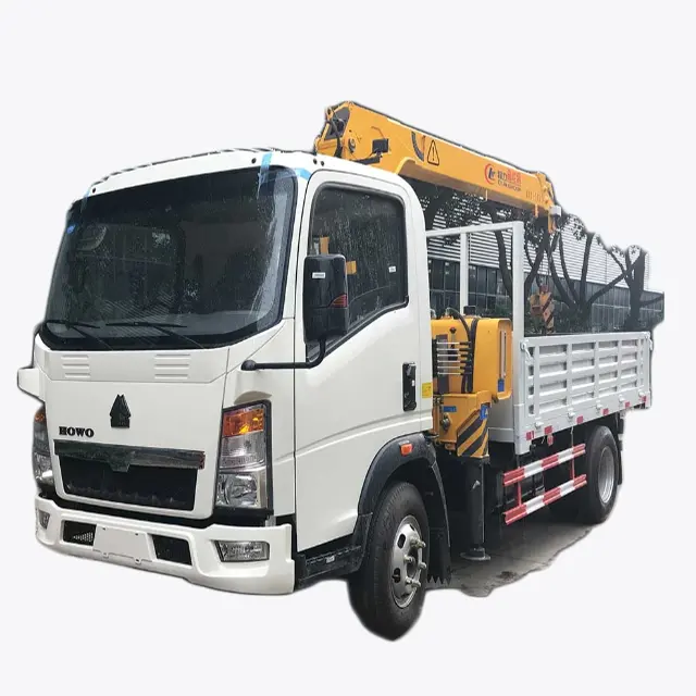 クレーントラックHOWO 4X2 116HP 3.2ton 8mストレートブームリフター